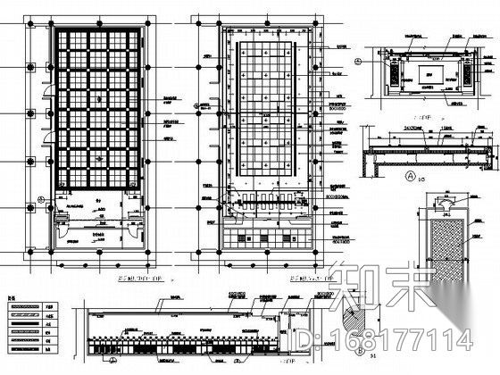 某古建筑室内装饰设计节点详图施工图下载【ID:168177114】