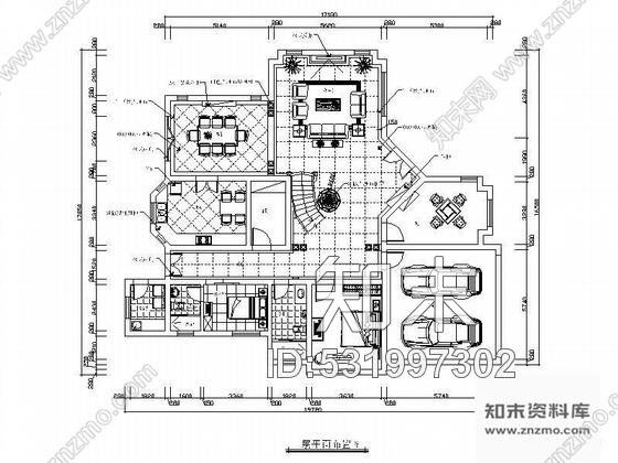 施工图双层欧式独栋别墅装修图cad施工图下载【ID:531997302】