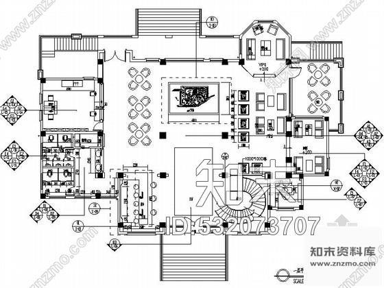 施工图四川某花园小区售楼处室内装修施工图含效果cad施工图下载【ID:532073707】