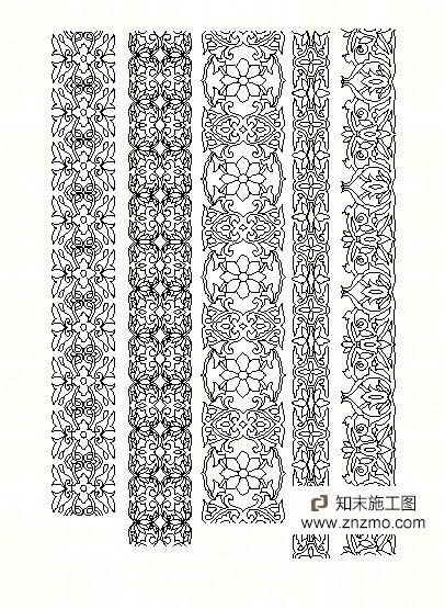 极品花纹cad施工图下载【ID:36936660】