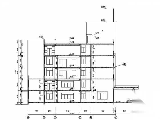 某五层专科医院建筑扩初图cad施工图下载【ID:165931150】