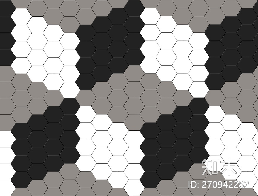 六边形拼花地砖贴图下载【ID:270942282】