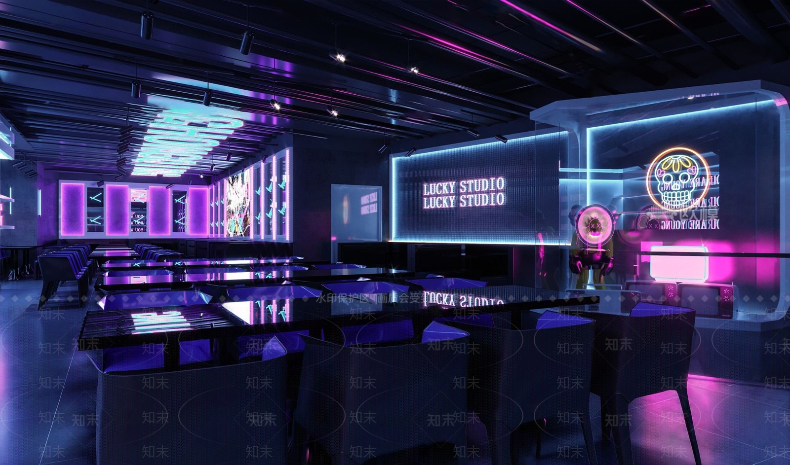 现代酒吧3D模型下载【ID:194320372】