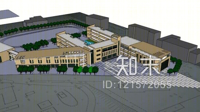 小学教育SU模型下载【ID:121572055】