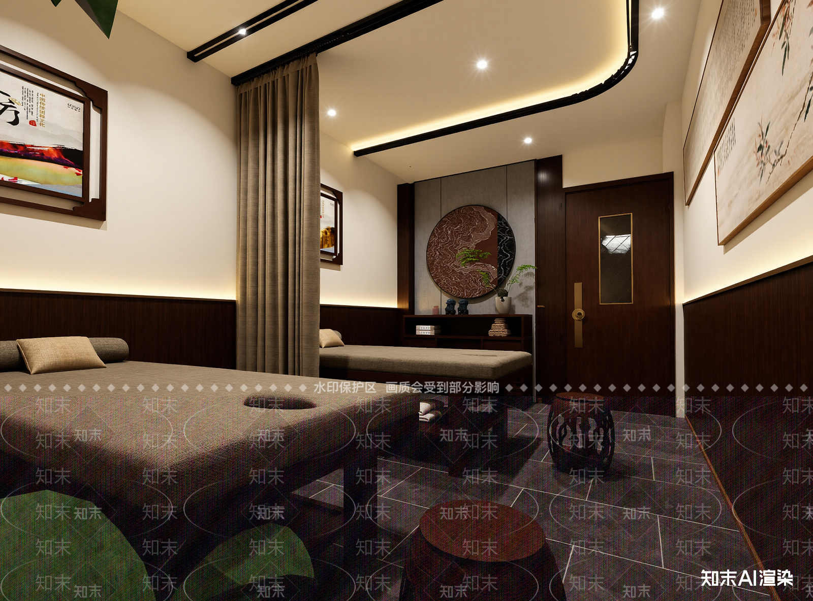 新中式美容院3D模型下载【ID:1214231250】