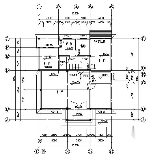 富阳市某三层独立式村民住宅楼建筑结构施工图cad施工图下载【ID:149916193】