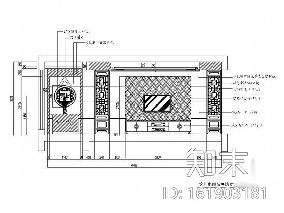 新中式联排别墅室内装修图（含实景）cad施工图下载【ID:161903181】
