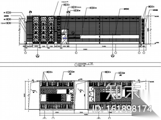 [三亚]旅游景区度假酒店现代全日餐厅装修施工图（含效果...cad施工图下载【ID:161898174】