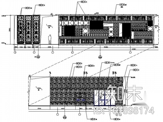 [三亚]旅游景区度假酒店现代全日餐厅装修施工图（含效果...cad施工图下载【ID:161898174】