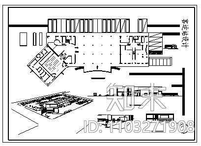 客运站设计_2000平方米某县城二层长途汽车客运站建筑设计cad图纸施工图下载【ID:1103271908】