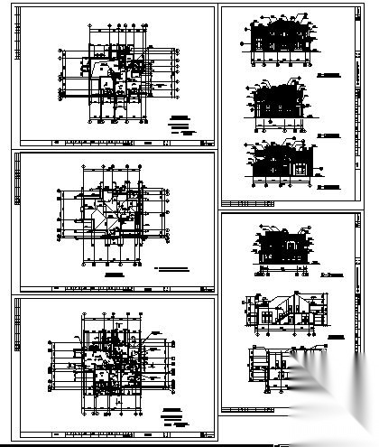 杭州绿城某13号套独立山地别墅建筑方案图施工图下载【ID:149917198】