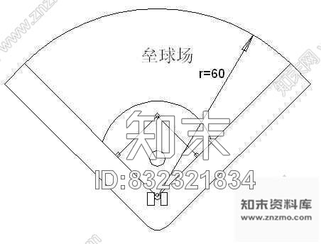 图块/节点垒球场cad施工图下载【ID:832321834】