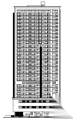 某二十六层住宅楼建筑施工图cad施工图下载【ID:149850120】