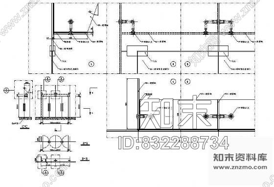 图块/节点地弹门节点图cad施工图下载【ID:832288734】