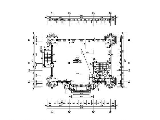 [哈尔滨]某区五层小型图书馆建筑施工图cad施工图下载【ID:160723193】