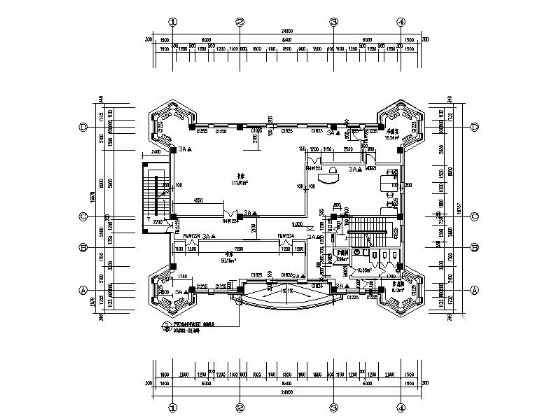 [哈尔滨]某区五层小型图书馆建筑施工图cad施工图下载【ID:160723193】