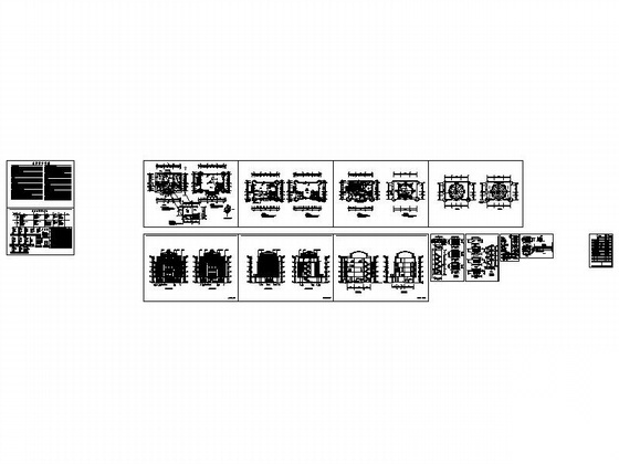 [哈尔滨]某区五层小型图书馆建筑施工图cad施工图下载【ID:160723193】