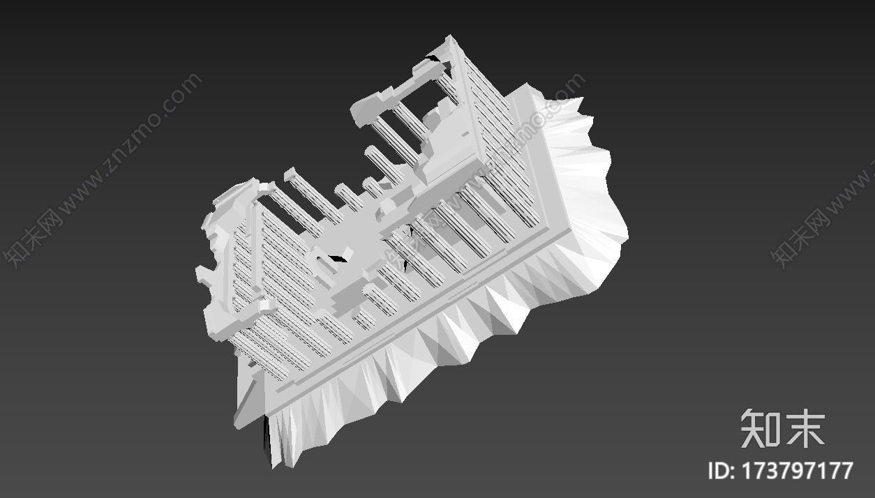 希腊神庙废墟3d打印模型下载【ID:173797177】