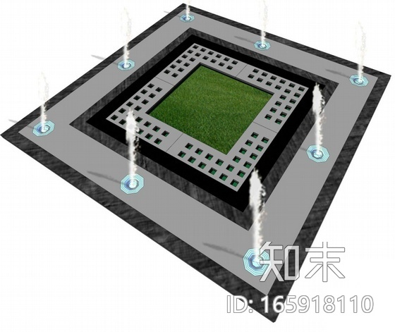 杭州工业园样板房区景观设计施工图cad施工图下载【ID:165918110】