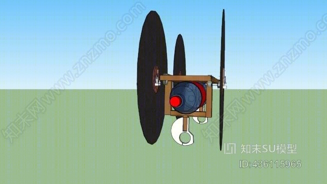 瓶子火箭车SU模型下载【ID:436115965】