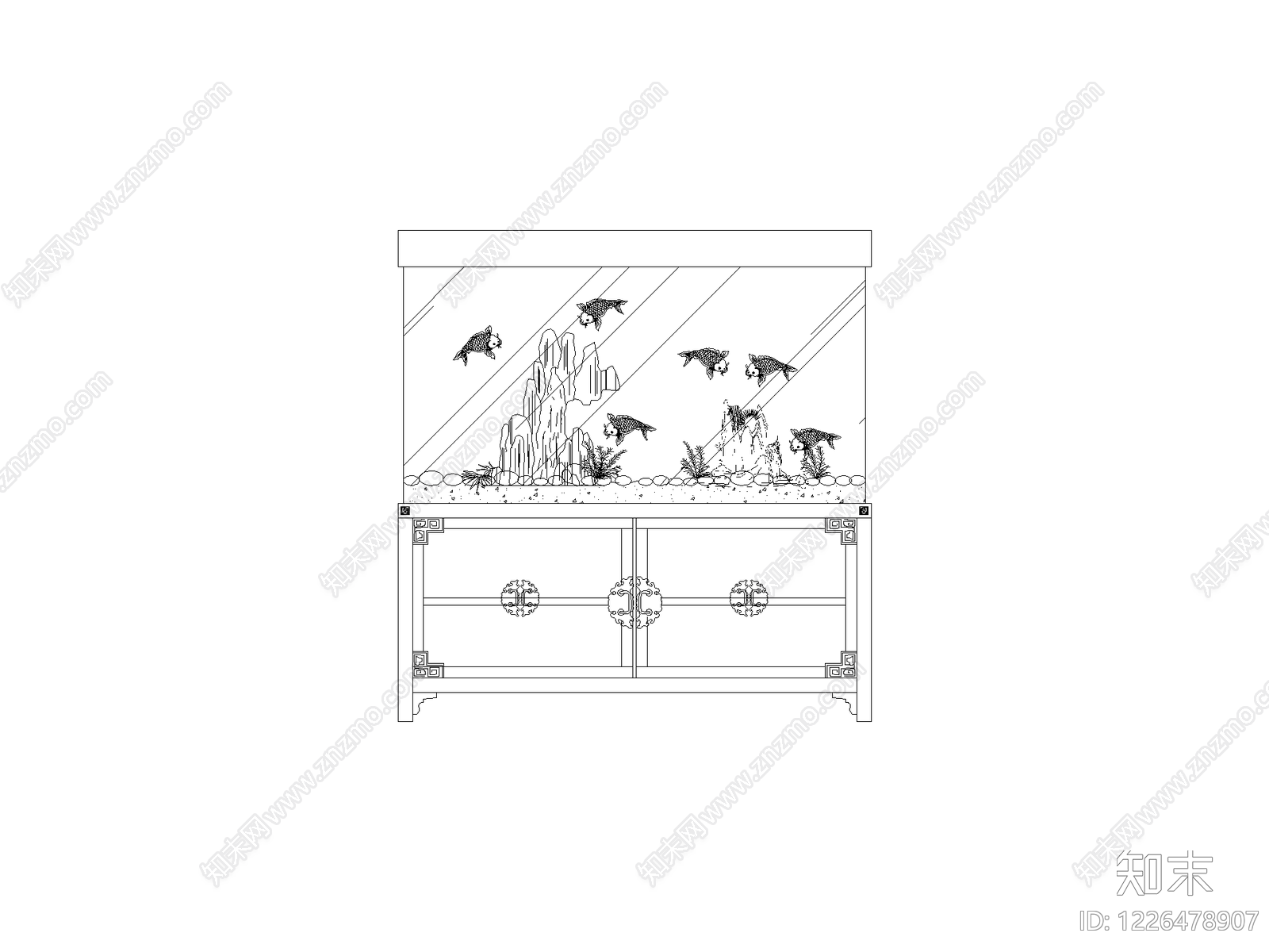 柜子cad施工图下载【ID:1226478907】