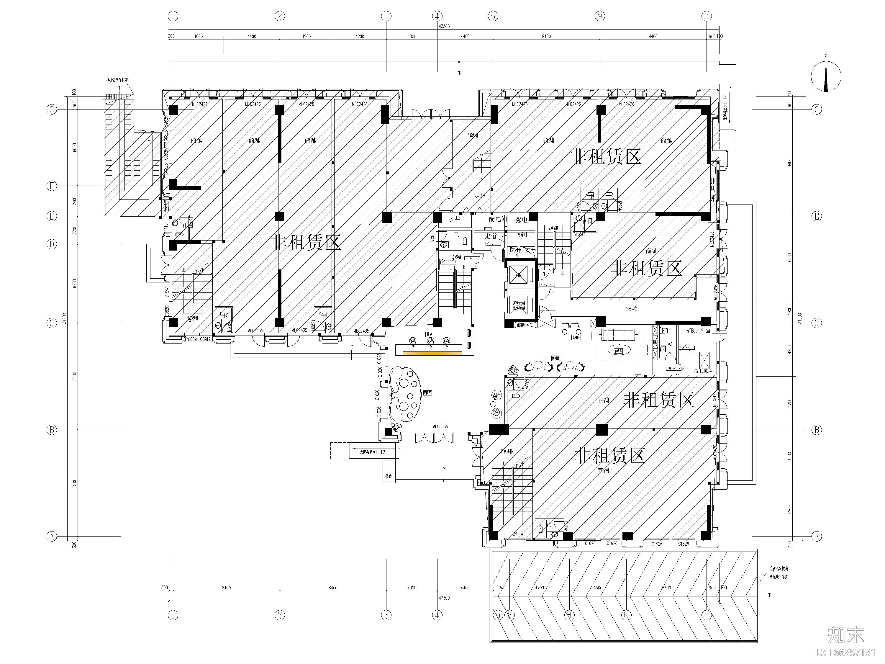 [河南]8690㎡星程商务​酒店室内全套施工图cad施工图下载【ID:166287131】