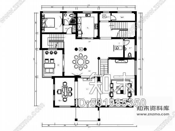 施工图重庆新中式风格四层别墅装修图含效果cad施工图下载【ID:531985350】