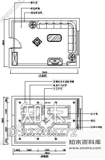 图块/节点KTV包房空间cad施工图下载【ID:832295772】