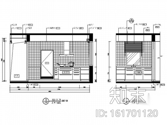 [三亚]现代风格度假公寓小居室室内空间装修施工图cad施工图下载【ID:161701120】