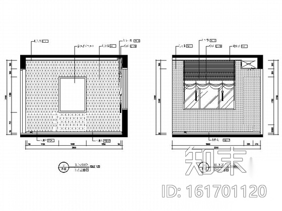 [三亚]现代风格度假公寓小居室室内空间装修施工图cad施工图下载【ID:161701120】