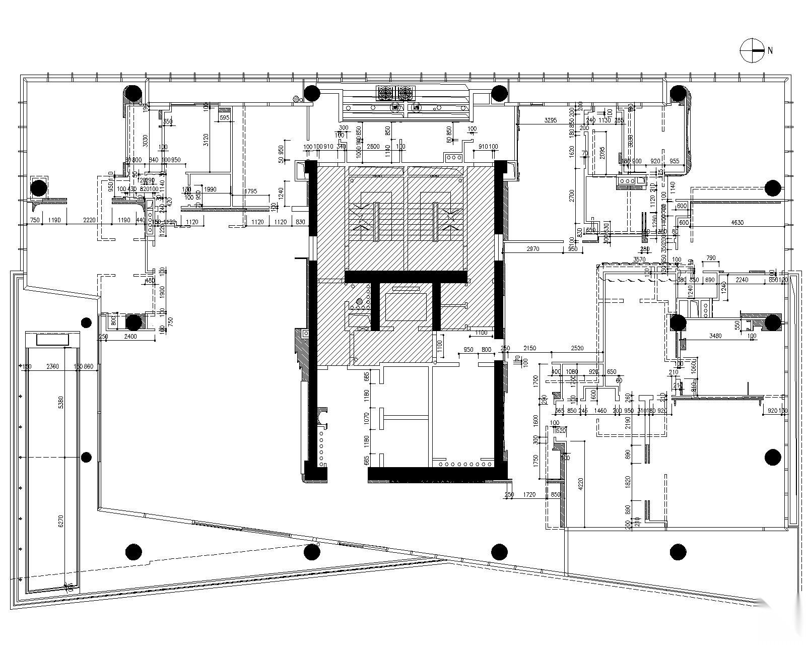 [梁志天]深圳湾1号-现代豪华五居室样板间室内装修设计施工图下载【ID:160062112】