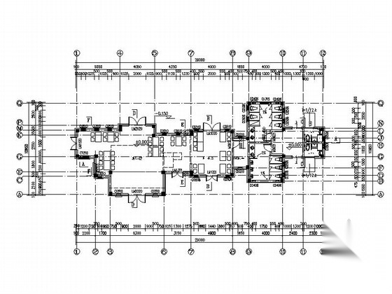 2层欧式风格咖啡店建筑设计施工图cad施工图下载【ID:165625111】