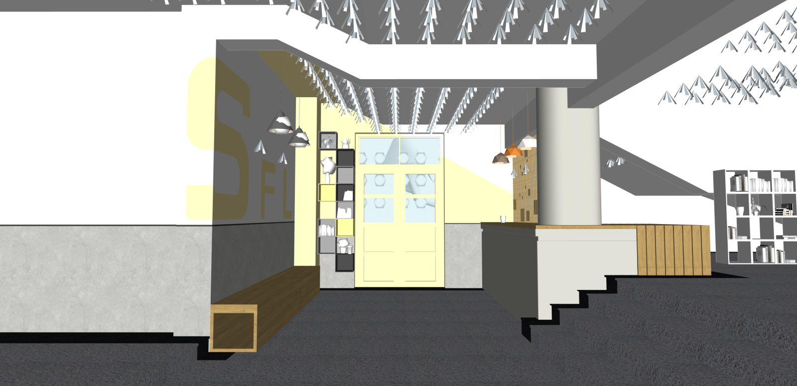 现代其他学校空间SU模型下载【ID:1216057063】