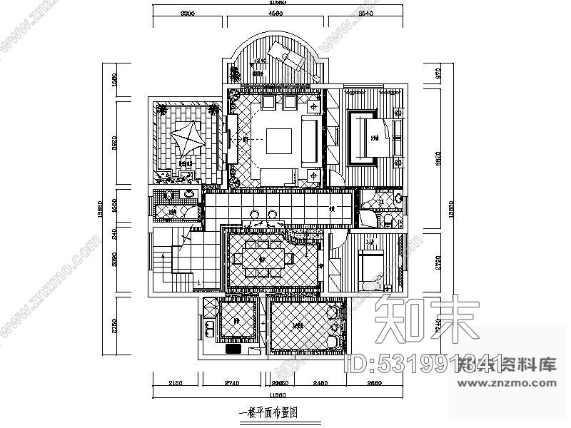 施工图湖南欧式新古典二层别墅室内装修图含效果施工图下载【ID:531991341】