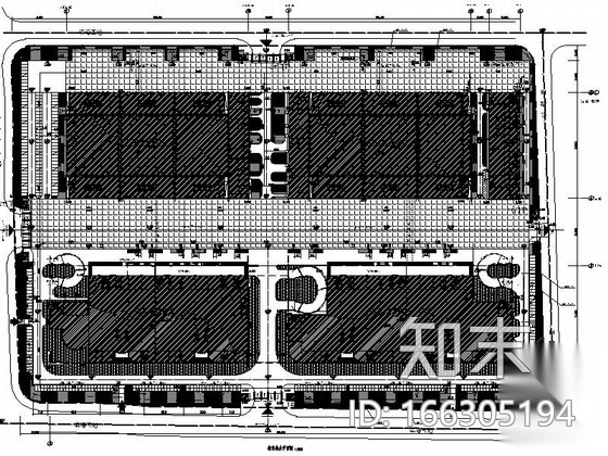 [温州]物流中心景观设计施工图（平面为主）施工图下载【ID:166305194】