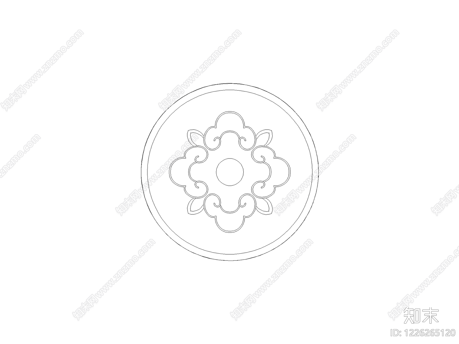 陈设类立面挂画cad施工图下载【ID:1226265120】