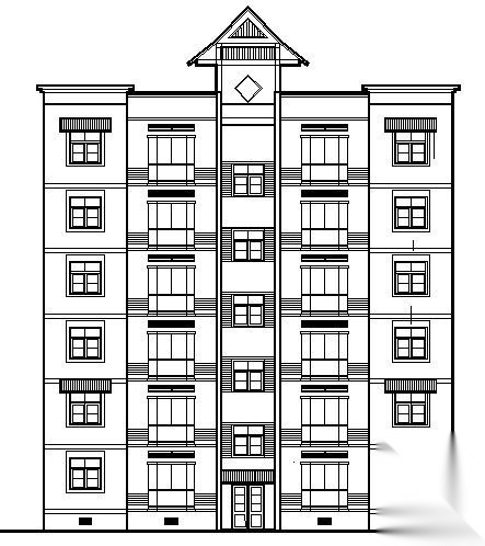 天奇花园小区A区住宅楼建筑施工图cad施工图下载【ID:149848148】