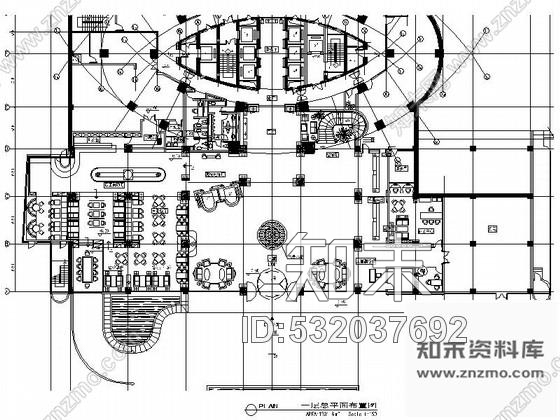 施工图江苏某五星级饭店大堂改造室内装修施工图含效果施工图下载【ID:532037692】