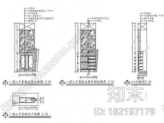 [江西]温馨复式室内装修图施工图下载【ID:182197179】