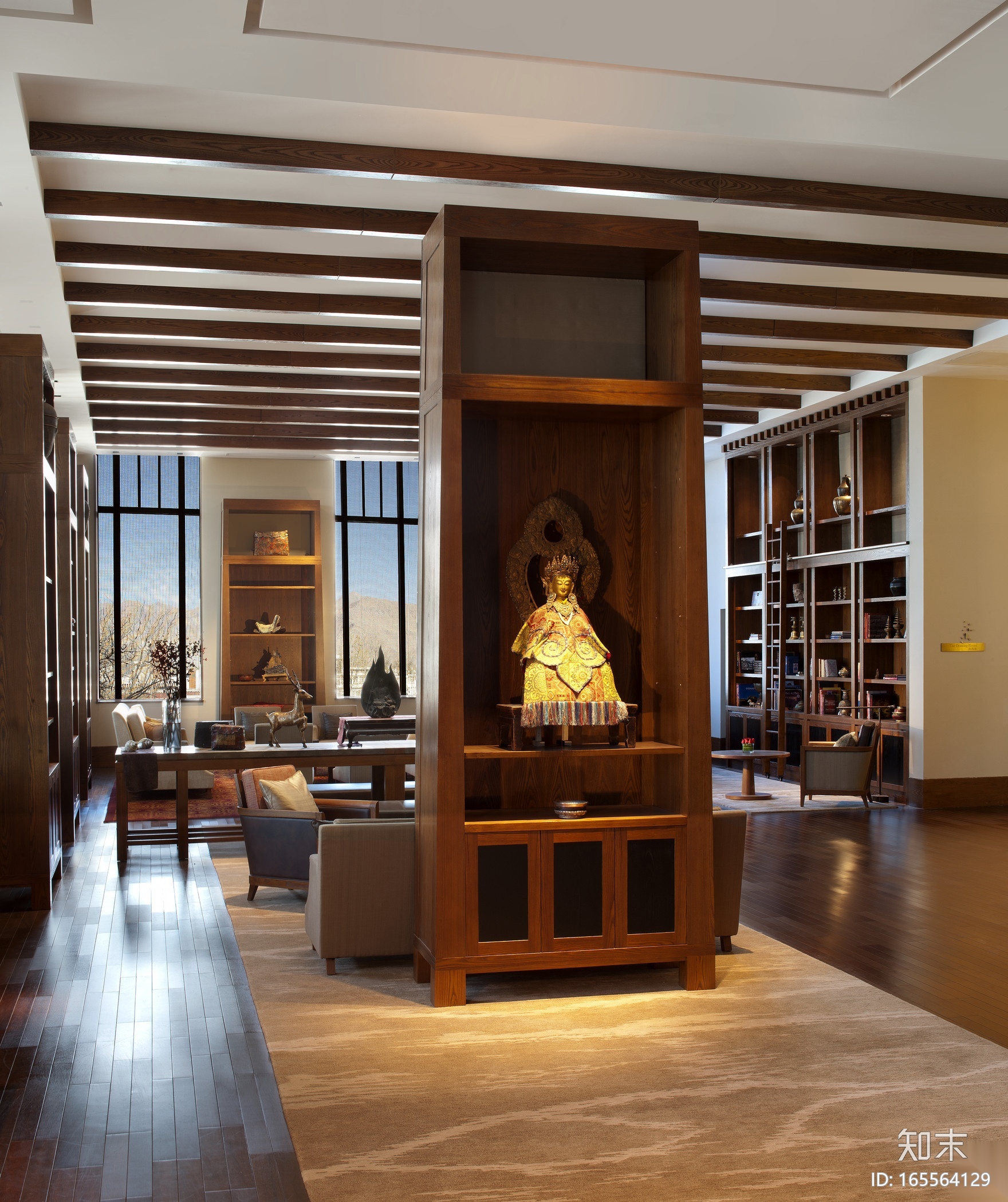 [西藏]拉萨瑞吉度假酒店装修施工图+实景图cad施工图下载【ID:165564129】