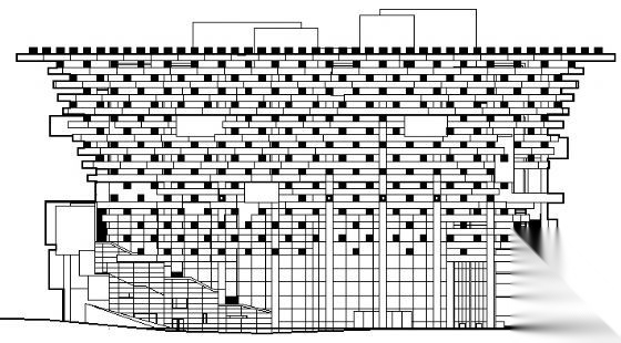 [重庆]某剧院扩初建筑方案图cad施工图下载【ID:164866110】