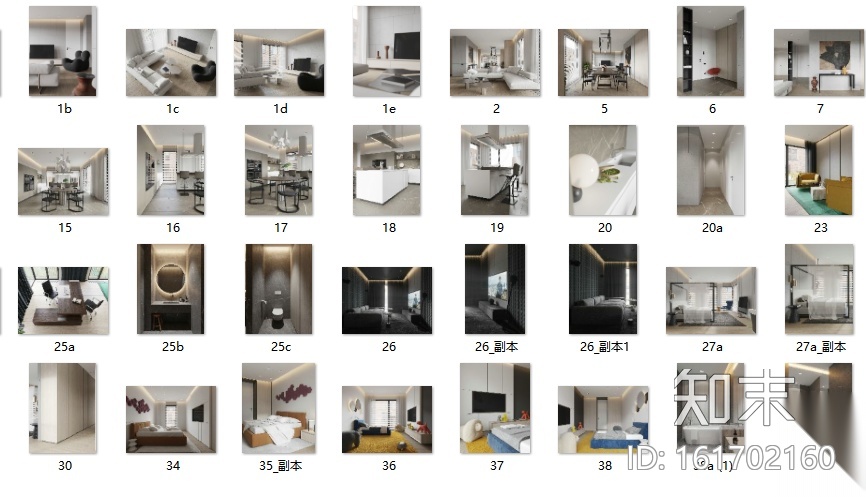 北欧风格住宅装修案例合集（一）cad施工图下载【ID:161702160】