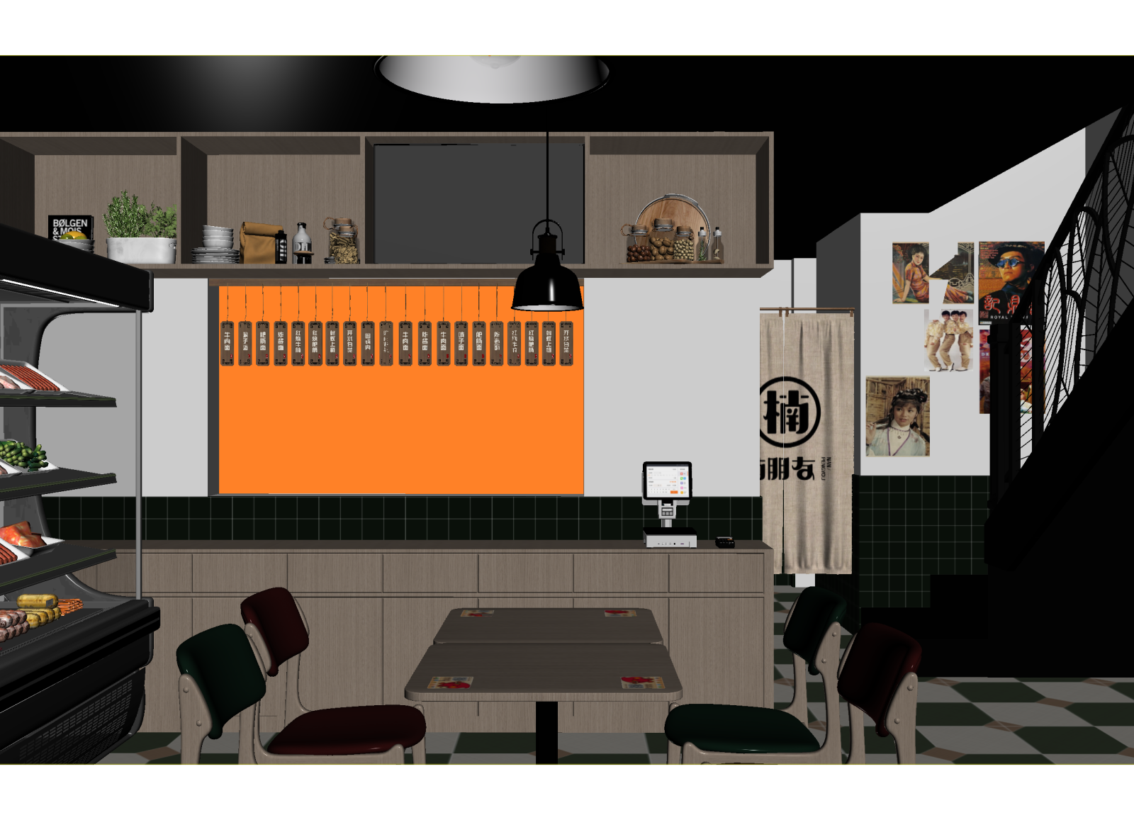 工业快餐店3D模型下载【ID:1214926830】