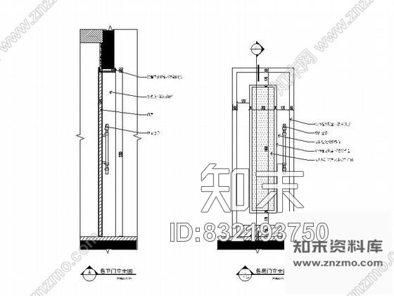 图块/节点重庆某商务KTV卫生间门详图cad施工图下载【ID:832193750】