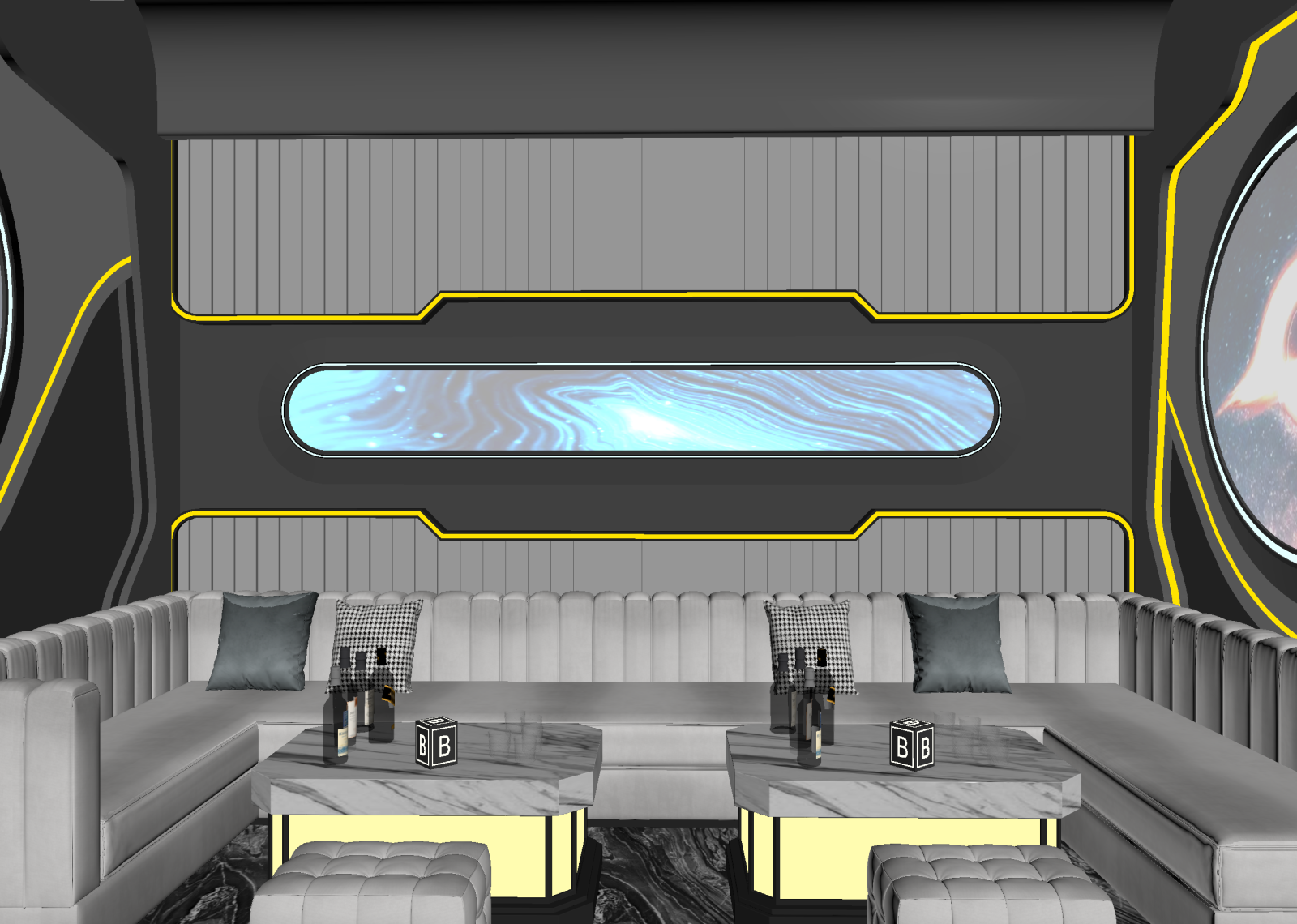 现代包厢3D模型下载【ID:1214656524】