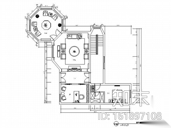 [南京]双层别墅室内装修图cad施工图下载【ID:161897108】