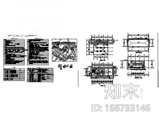 某学院中心配电房和地下水泵房建筑施工图cad施工图下载【ID:166733146】