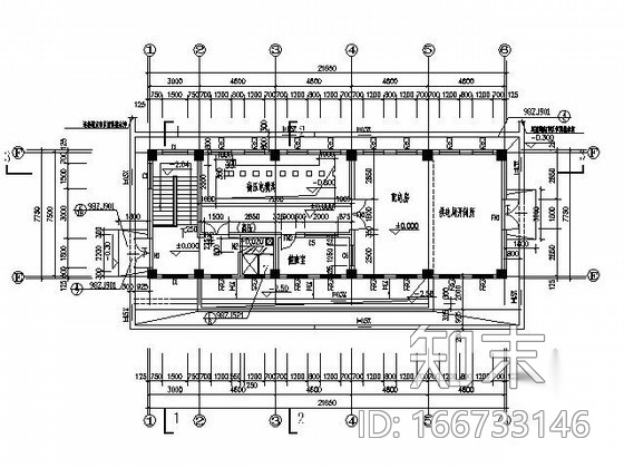 某学院中心配电房和地下水泵房建筑施工图cad施工图下载【ID:166733146】