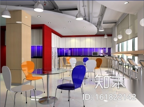 [北京]某大厦办公空间装修图（含效果）cad施工图下载【ID:161822142】