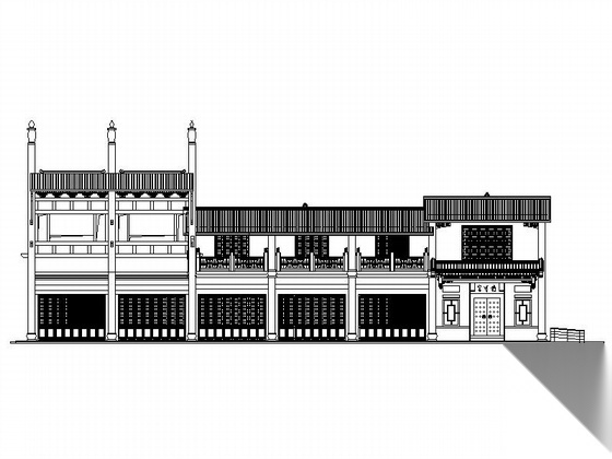 [成都]某古城八期仿古建筑施工图(包括大门,商业,住宅)0...施工图下载【ID:160734112】